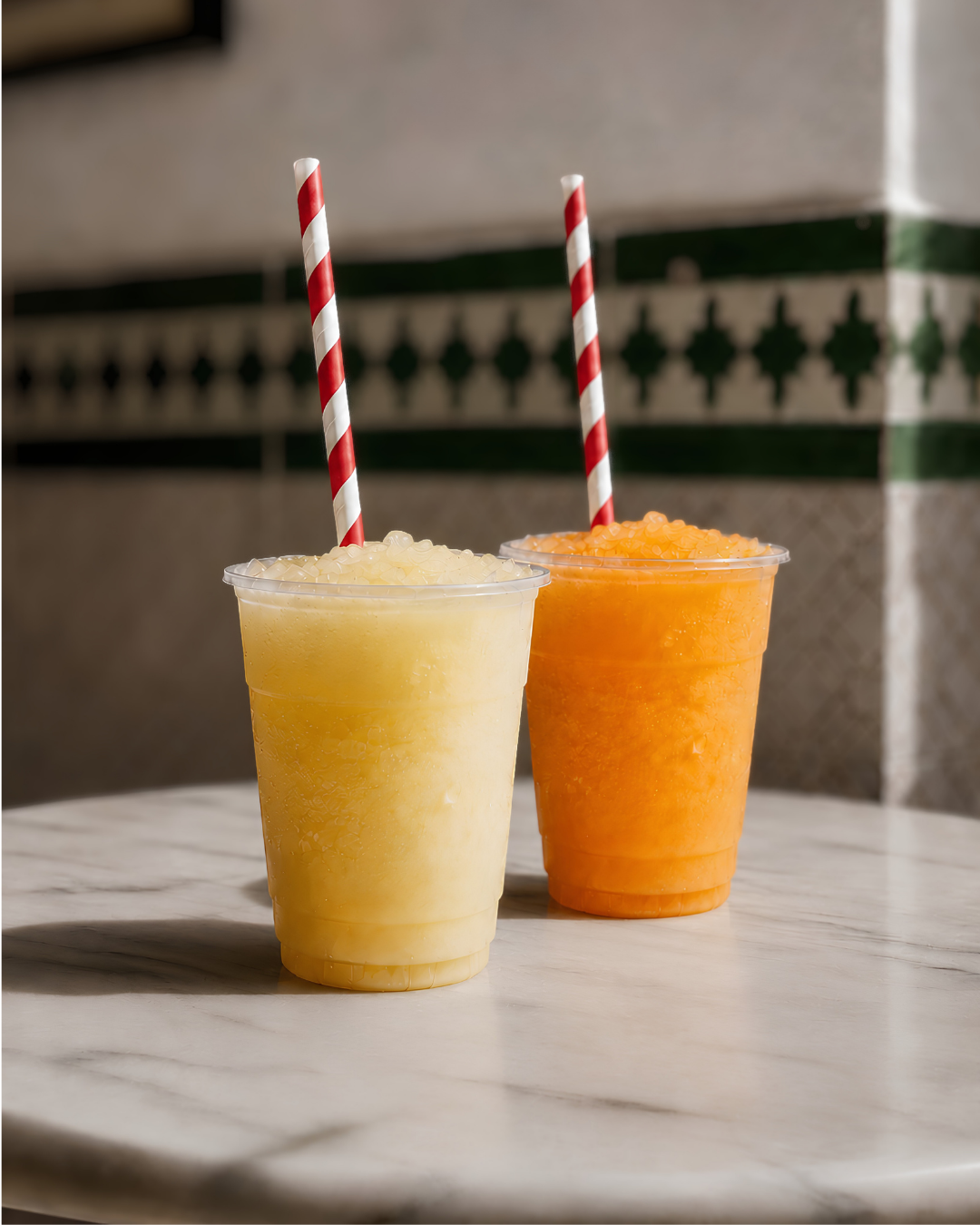 Granizada de limón y naranja de La Alicantina